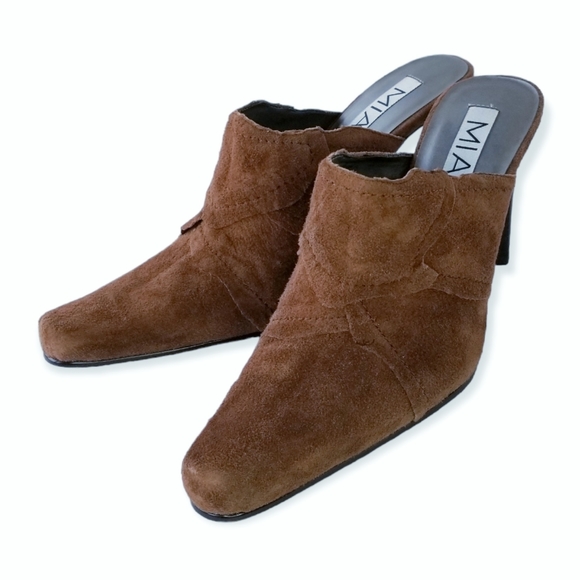 Mia Shoes - Mia Brown Genuine Leather "Renee" High Heel Shoes Woman's Size 8.5M